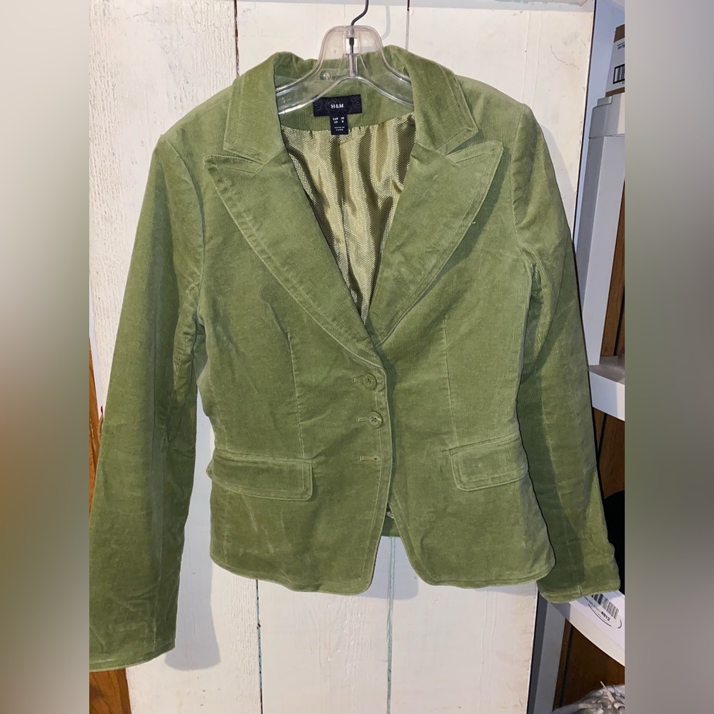 Beautiful work Women's Velvety Velour Jacket Blazer Lined Soft